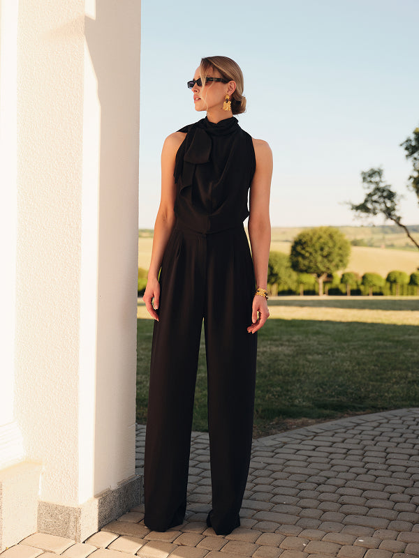 Silk halter blouse